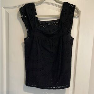 Sanctuary Black Embellished Blouse with Fitted Style